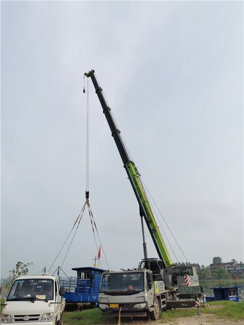 祁门县桥梁建设吊装案例